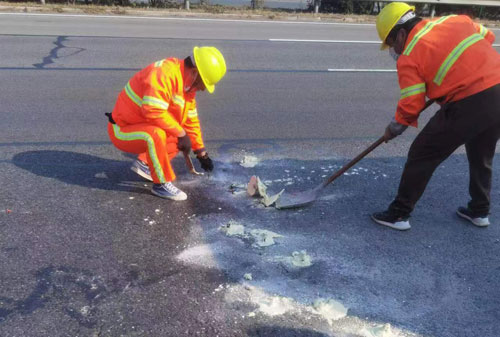 太子河公路下沉注浆加固